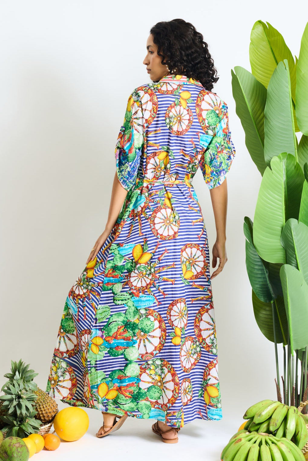 Chromatic Charm Shirt Dress