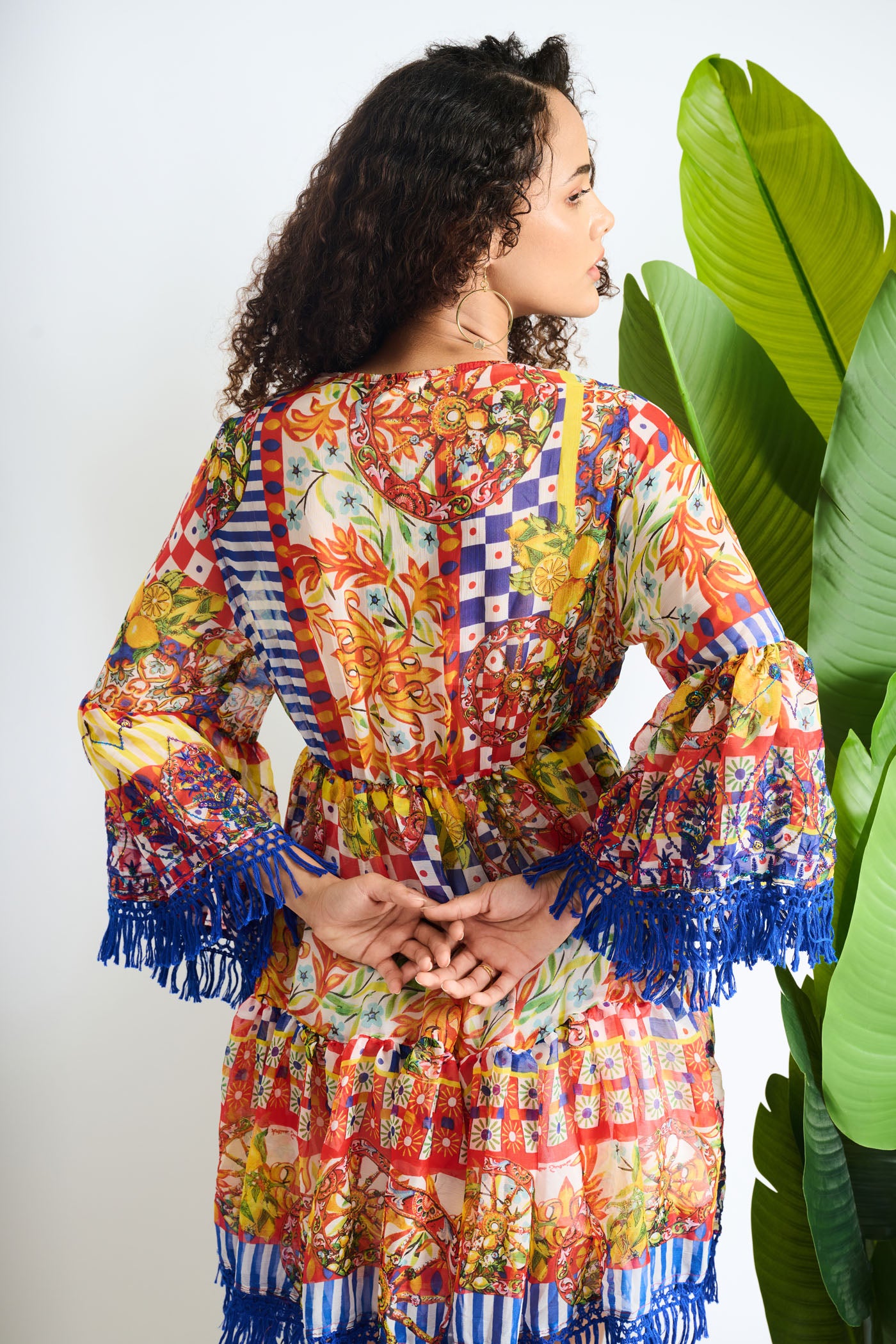 Tassel Blooom Mini Dress