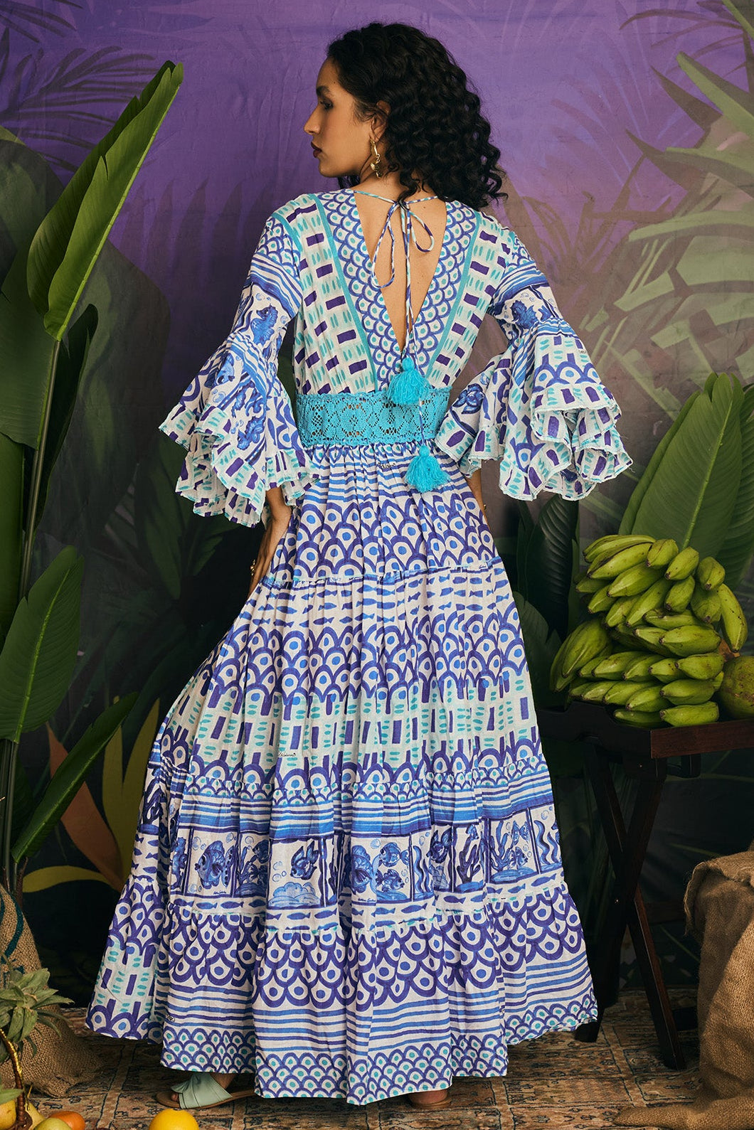 Fringes laces dress