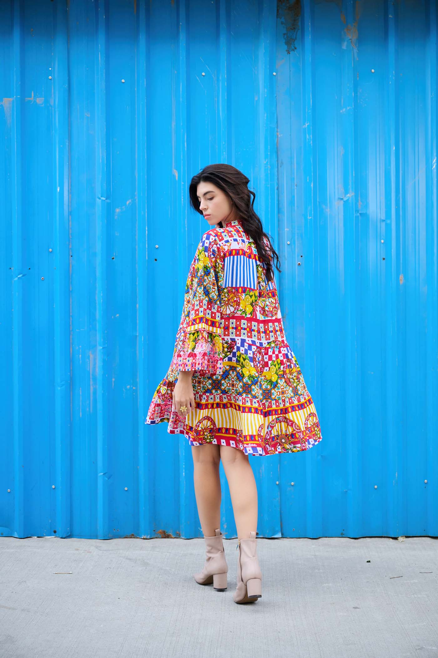 Bright Breeze Printed Dress