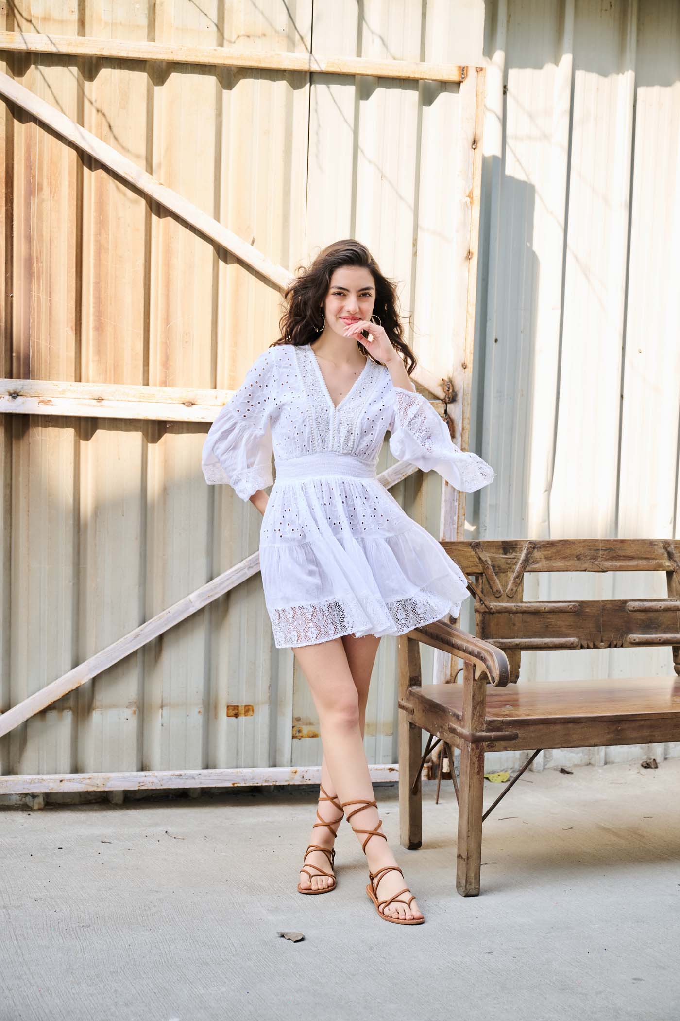 White Serenity Mini Dress