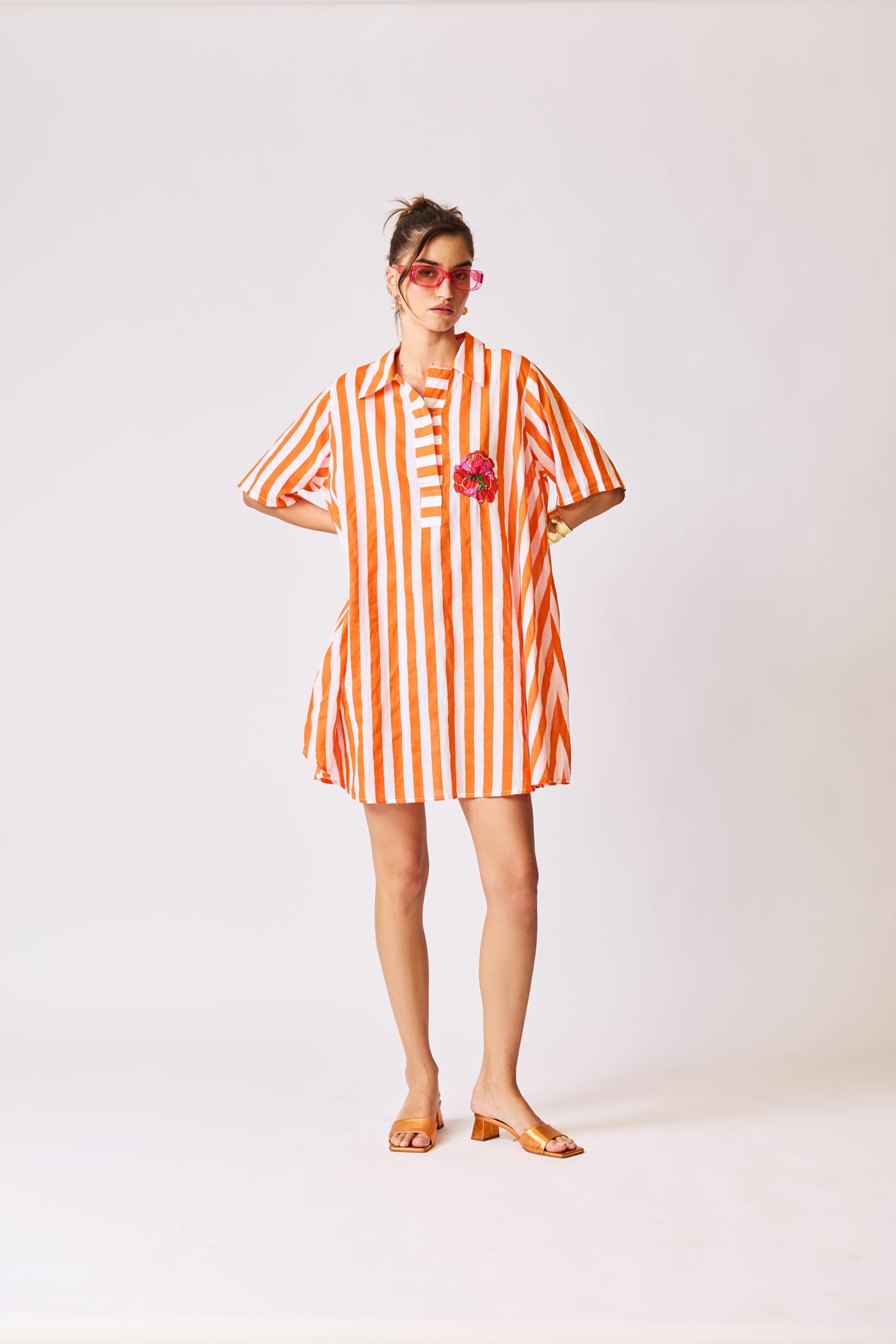 Resort Stripe Shirt Dress