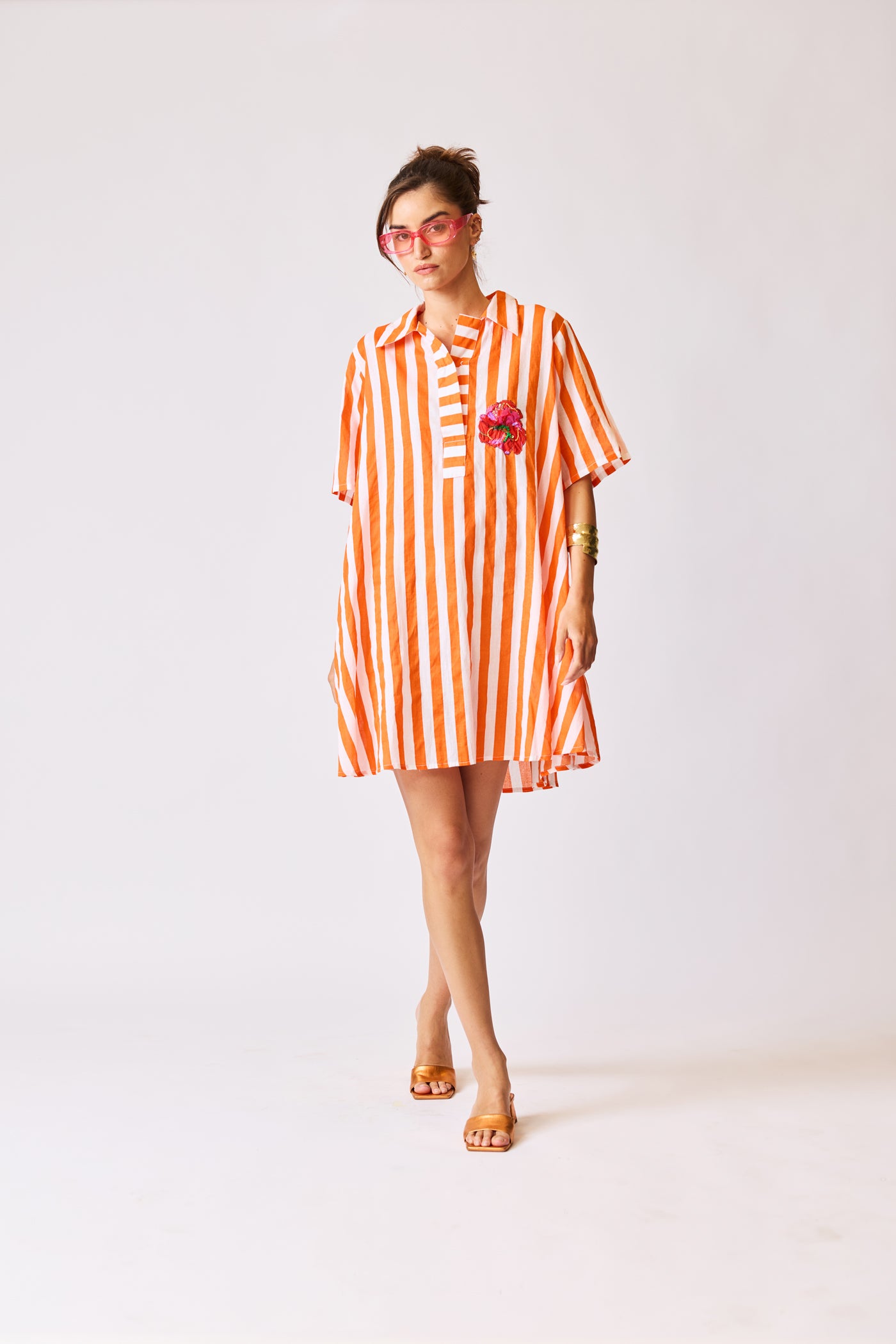 Resort Stripe Shirt Dress