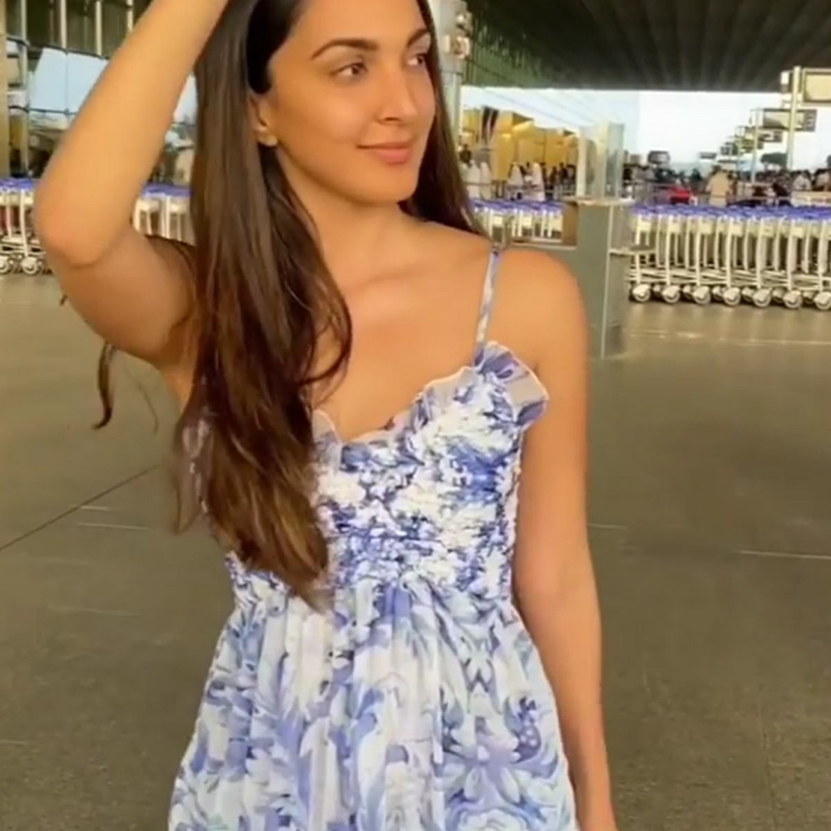 kiara advani maxi dress Kiara Advani In Georgette Maxi Dress