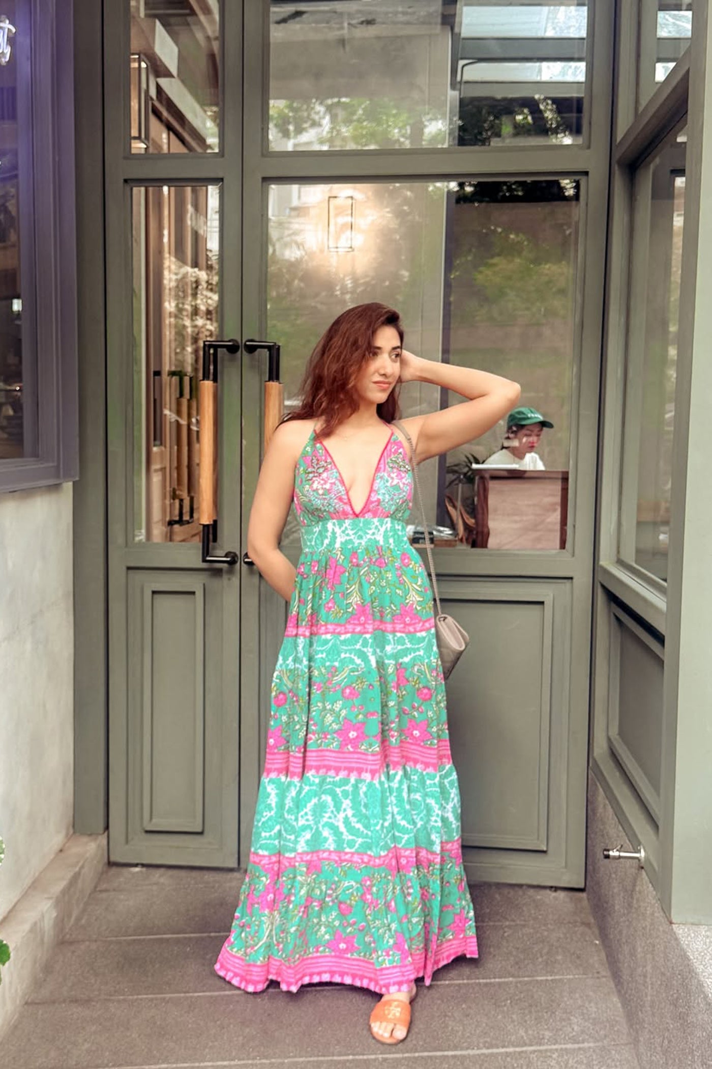 SIMRAN MITTAL In Seaside Blush Maxi