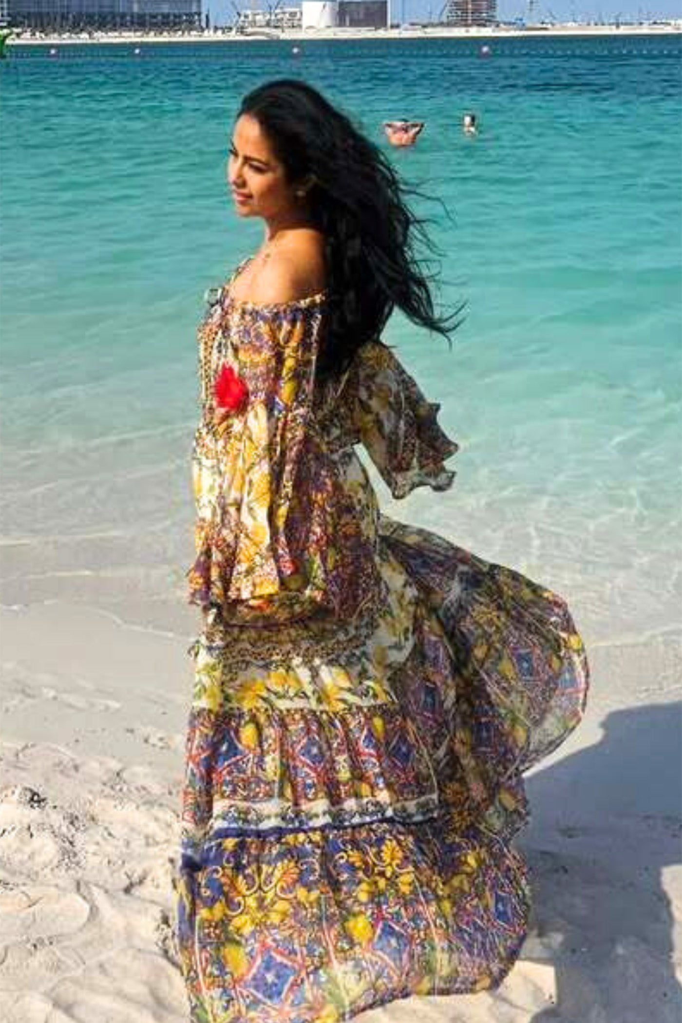 AVIKA GHOR In Prismatic Flair Maxi