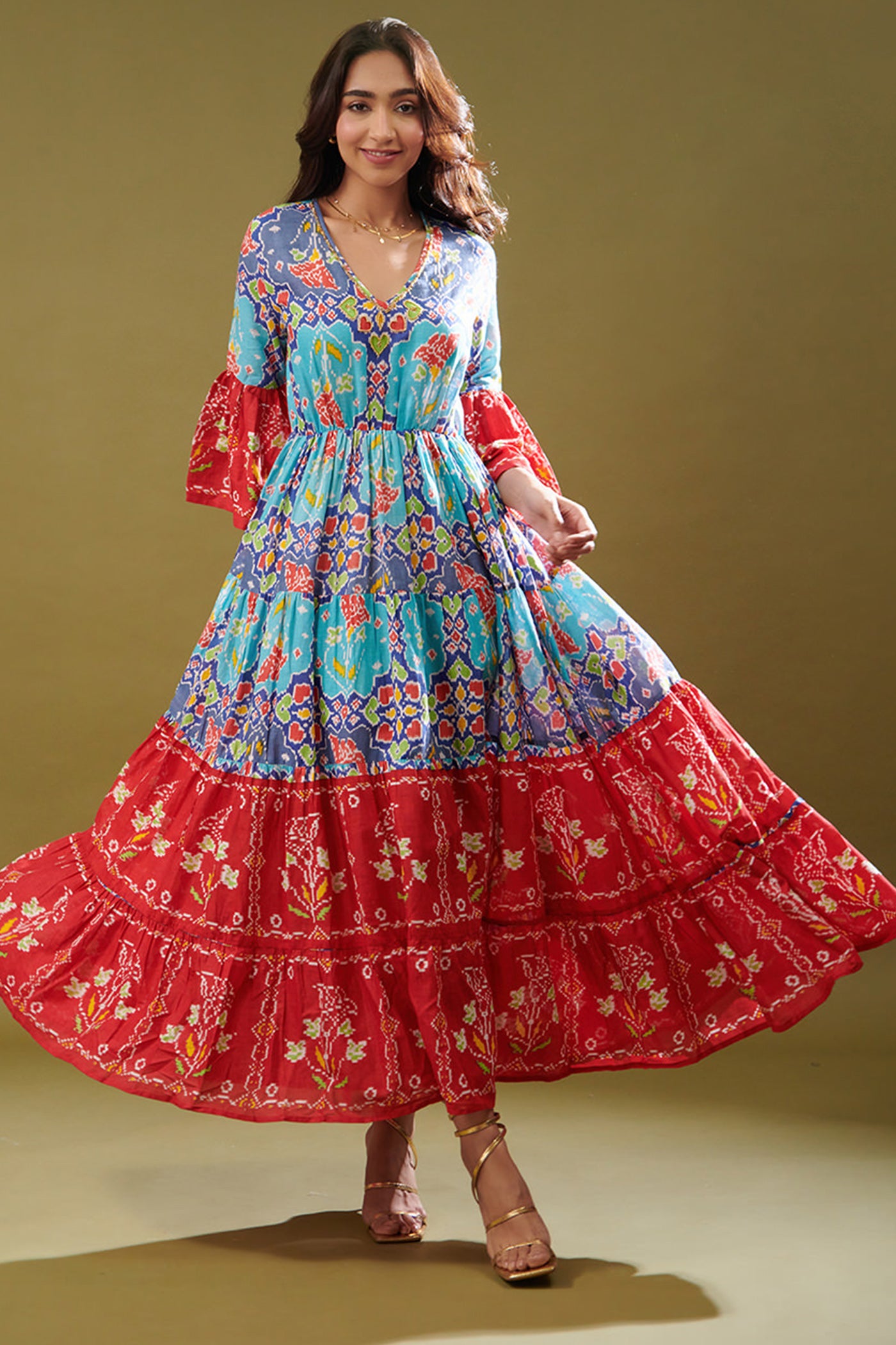 womens cotton maxi dresses Cotton Maxi Dress | Hand Block Printed Maxi | Floral Long Dress | Smocked Maxi Dress